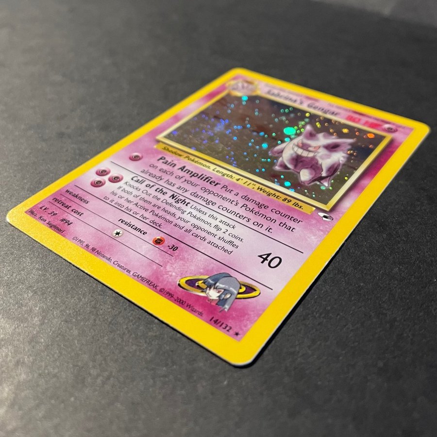 Sabrina's SABRINA'S GENGAR HOLO 14/132 ナツメのゲンガー英語版