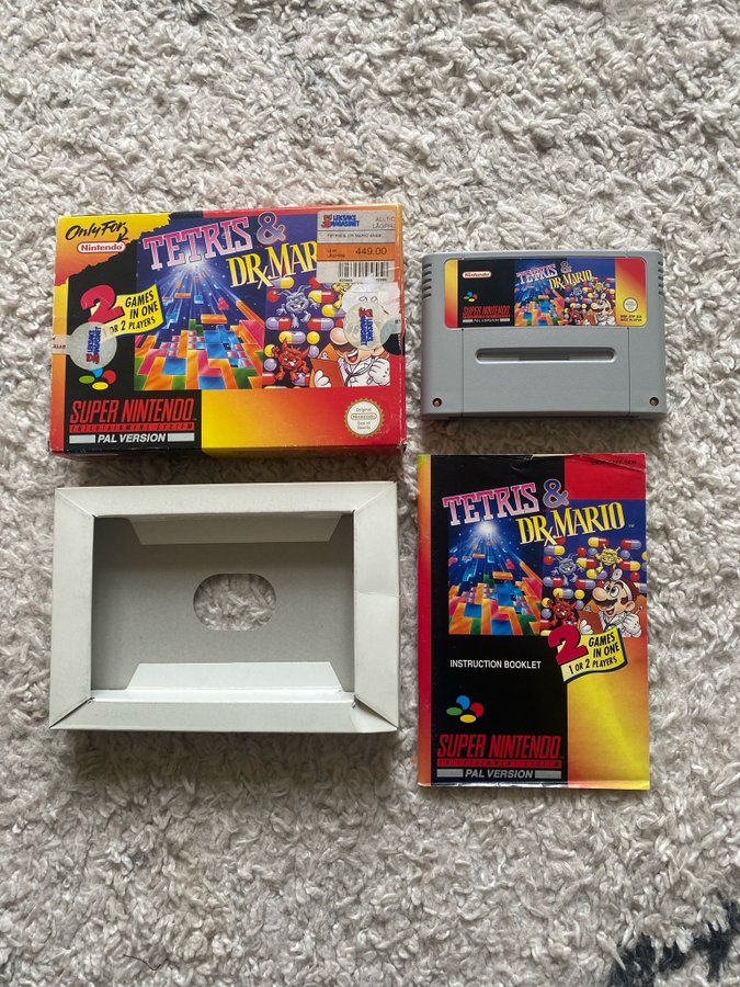 Tetris & Dr. Mario - Super Nintendo SCN ”only f.. | Köp på