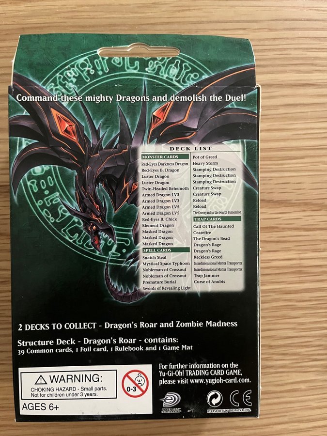 Yu-Gi-Oh! Oppnat Structure Deck: Dragon's Roar | Kp p Tradera (730586791)