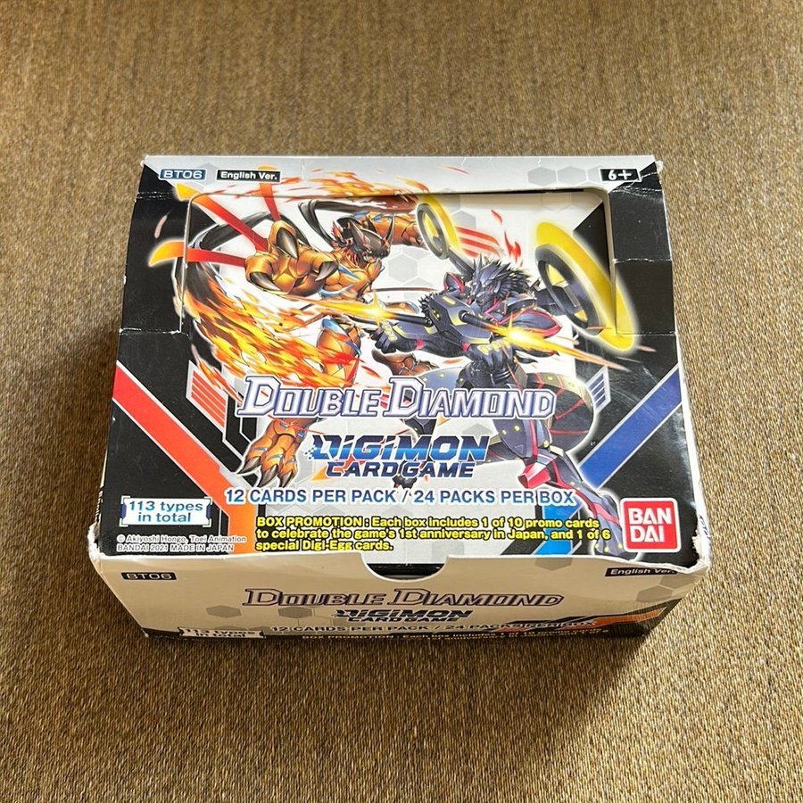 digimon card game - double diamond booster box Amazon.com: Bandai Digimon Card Game Double Diamond Booster Pack (Box)  [BT-06] : Toys & Games