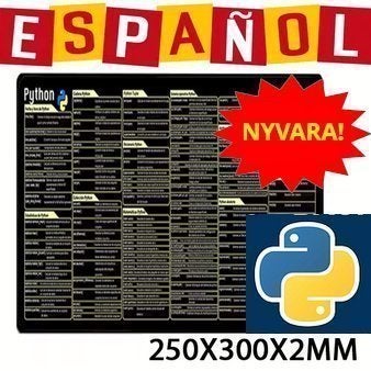 NYVARA! musmatta med Python-genvägar och komman.. | Köp på Tradera ...