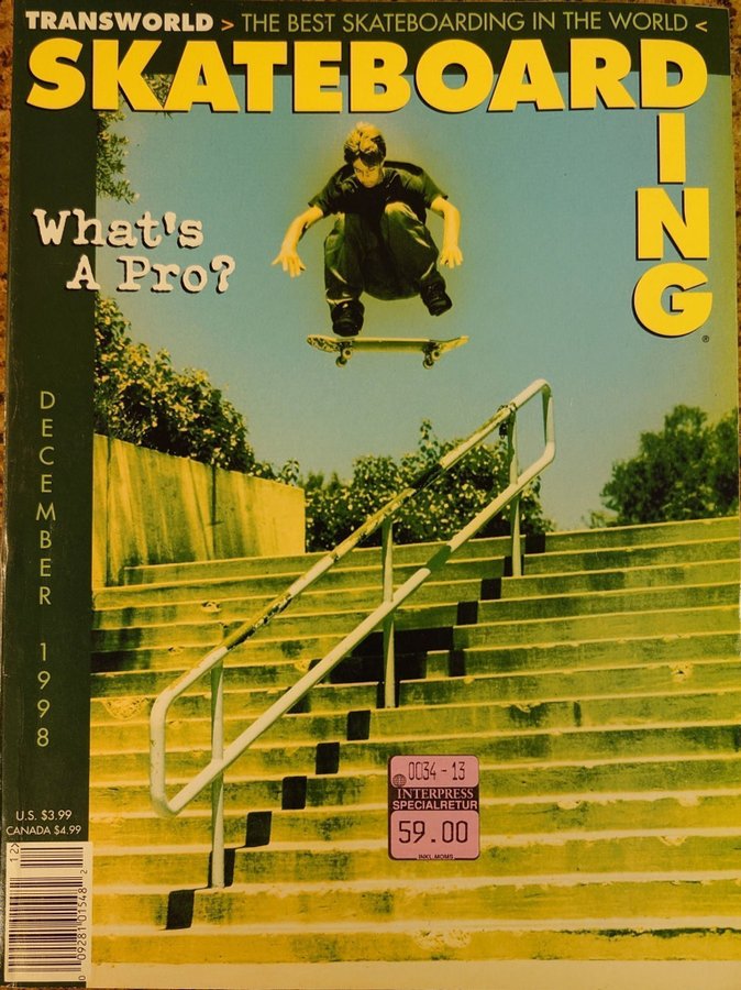 その他 TRANSWORLD SKATEBOARDING Magazine 1998 + Tony back again but this time with the 1998 Transworld