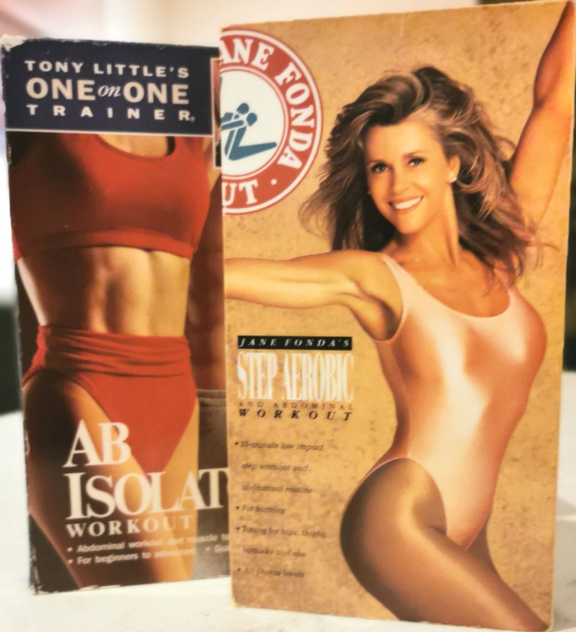 Jane Fonda Step Aerobic Abdominal Workout VHS Kop pa Tradera 652017873