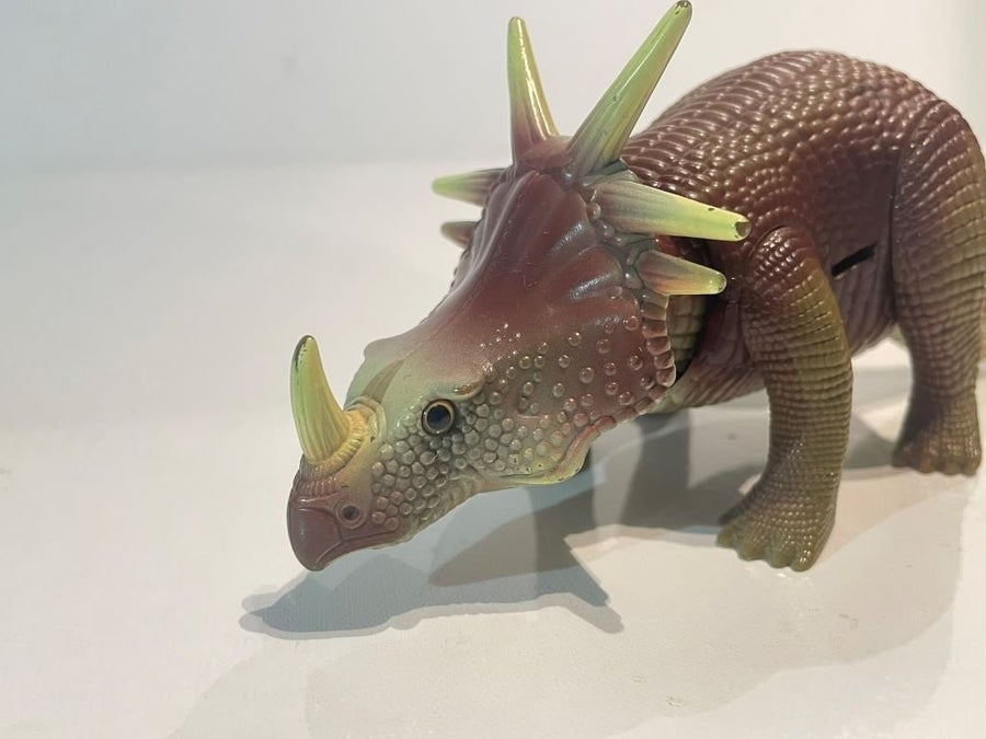 Figurine Dinosaure Styracosaurus - Collection Dino Riders Tyco (1987) - Bon état - Occasion