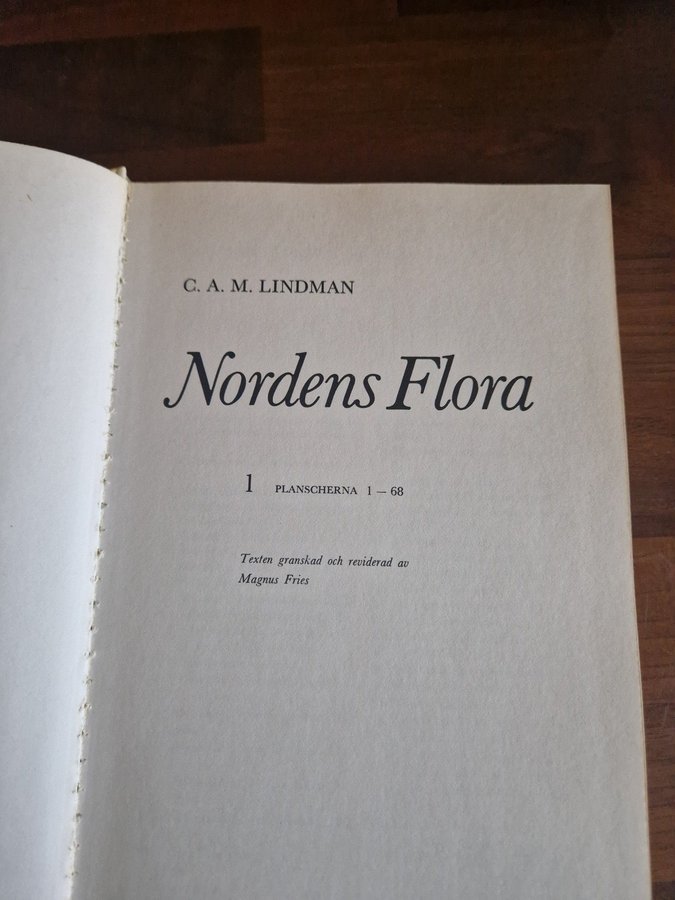 Nordens Flora 植物図鑑 C.A.M. Lindman　第1巻 スウェーデンの植物図鑑 Nordens Flora 4 - 旅する本屋 古書玉椿