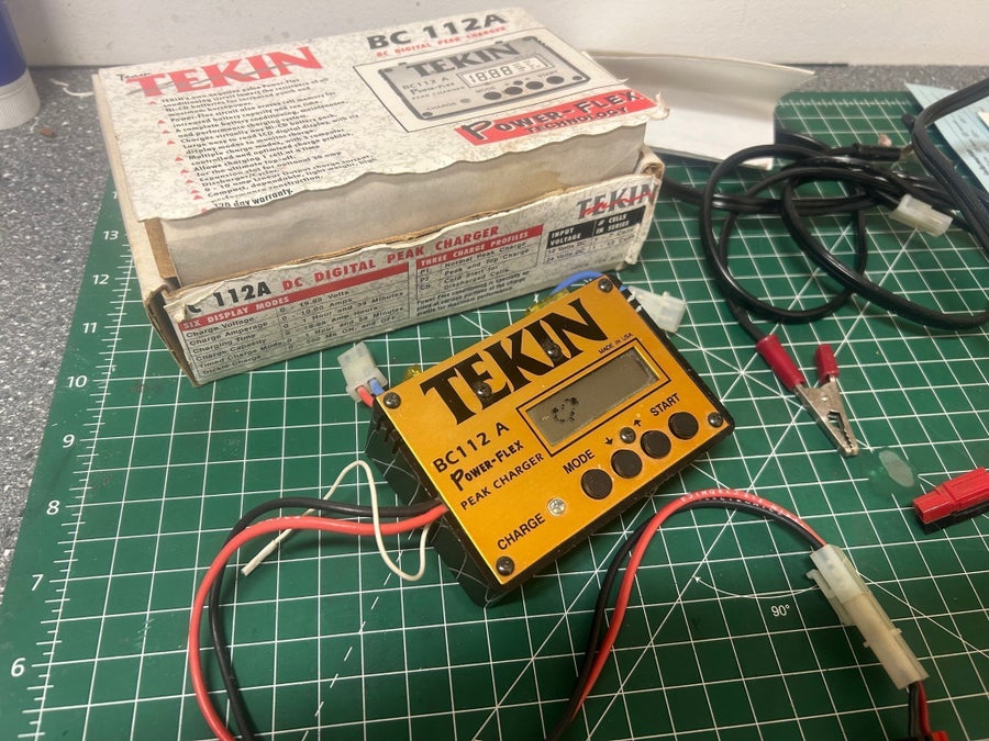 Vintage TEKIN BC 112A Peak Charger med Batterie.. | Köp på Tradera
