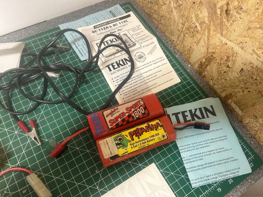 Vintage TEKIN BC 112A Peak Charger med Batterie.. | Köp på Tradera