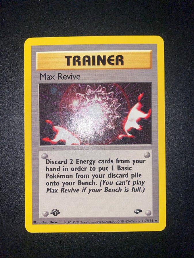 max revive pokemon card Vintage Promo (Japanese) - Max Revive Vending Series Glossy Non-Holo  Pokemon Card main image 0