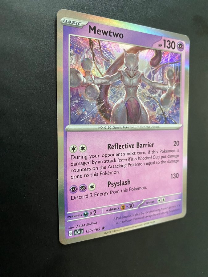 Mewtwo Holo - Scarlet & Violet 151 - MEWEN Pokémon card 150/165