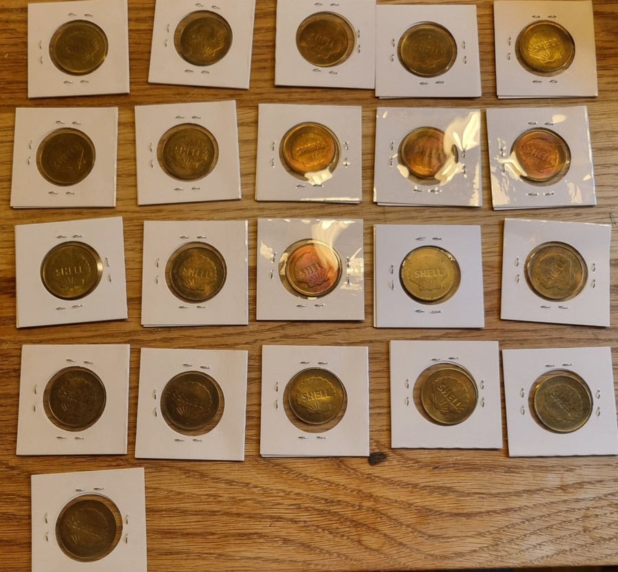 Shell Mynt Se produkter som liknar Shell Samlarmynt stor samling. på Tradera ...