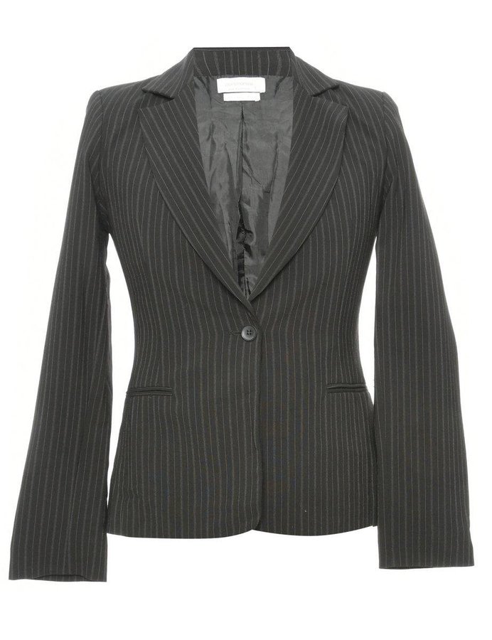 Striped black blazer Clearance