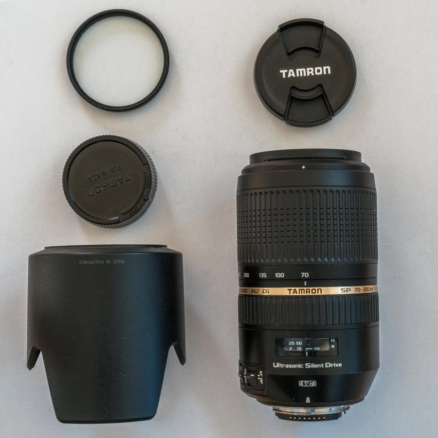 Tamron 70-300mm F/4-5.6 Di SP USD VC Pour Nikon - Objectif Zoom Occasion