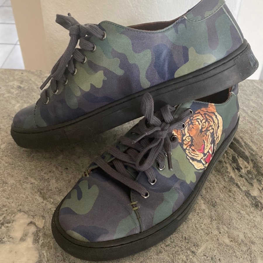 Polo ralph lauren cheap jermain tiger calfskin sneaker