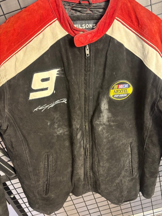 Vintage NASCAR Wilsons Leather Racing Jacket Y2.. | Köp på Tradera