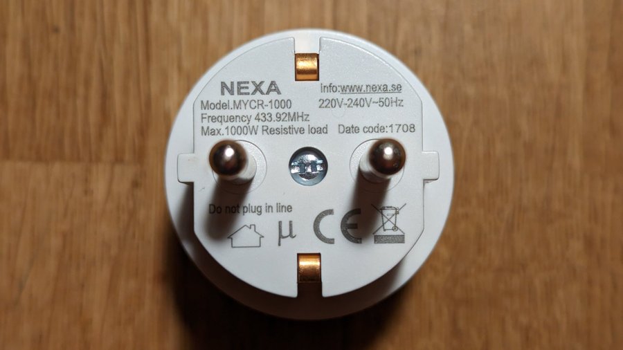 Nexa MYCR1000 fjärrströmbrytare/dimmer Köp på Tradera (578168049)