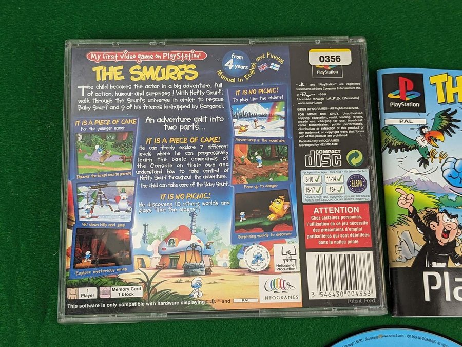 PS1 THE SMURFS K p fr n ClassicGames p Tradera 614803553