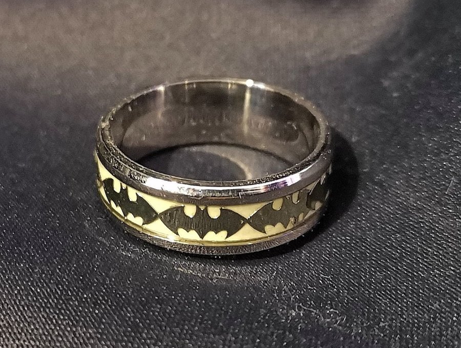 Glow in the store dark batman ring