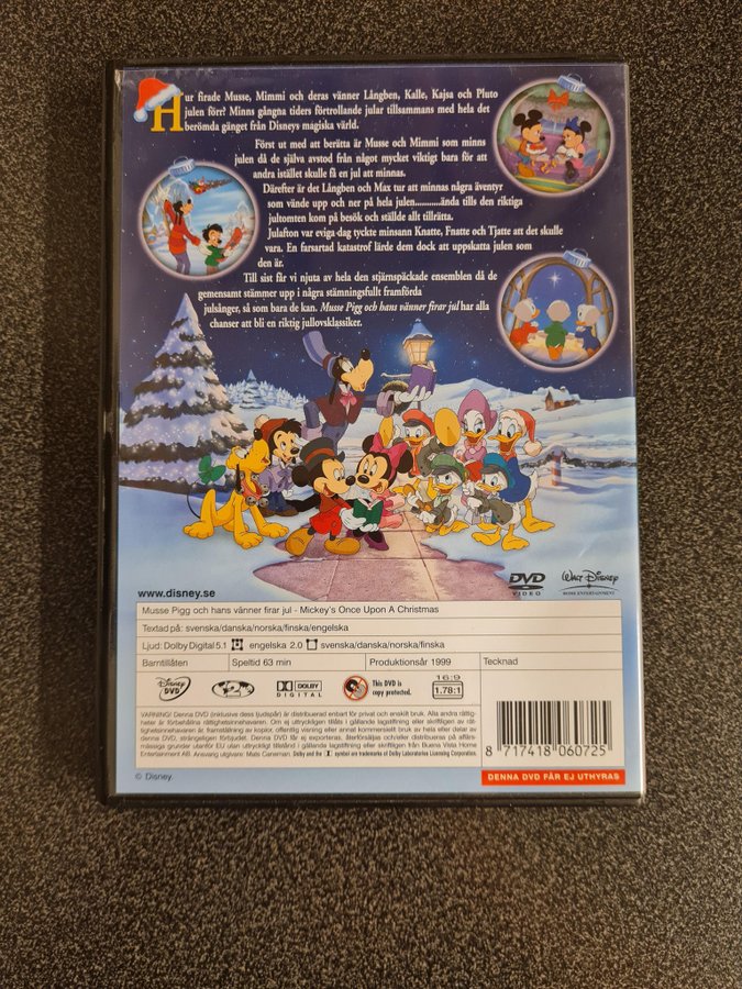 MUSSE PIGG OCH HANS VÄNNER FIRAR JUL/ DVD/ DISNEY Köp på Tradera (614142921)