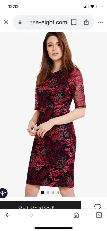 Phase eight fern embroidered dress hot sale