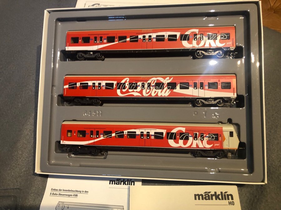 Märklin HO Coca-Cola Tågvagnar 4393 | Köp på Tradera (703848867)