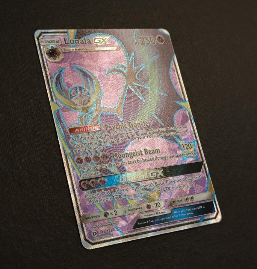 Pokemon - Lunala GX - 141/149 - Full Art Ultra Rare