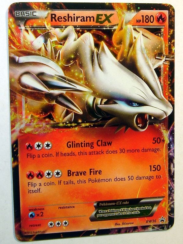Reshiram Ex Black White Rare Foil 18 Caprod2 Pa Tradera