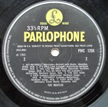 英LP Beatles Help! PMC1255 PARLOPHONE /00260 英LP Beatles Help! PMC1255 PARLOPHONE /00260 : RecordCity