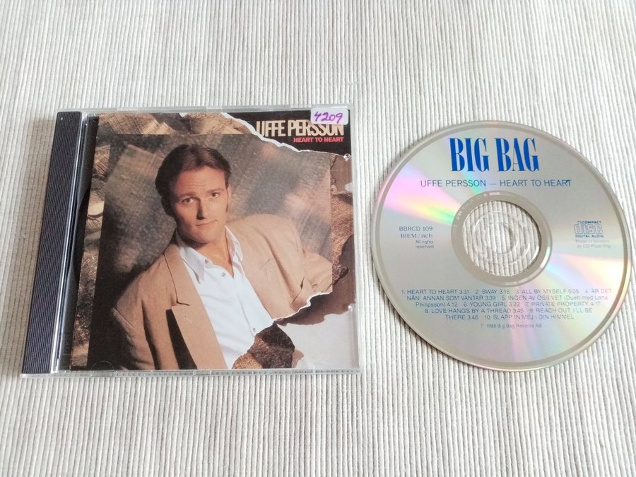 Uffe Persson - Heart to Heart, Made Swe 1988 | Köp på Tradera