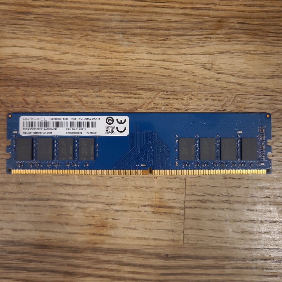 Se produkter som liknar RAMAXEL 8GB DDR4 PC4-2666V RA.. på Tradera