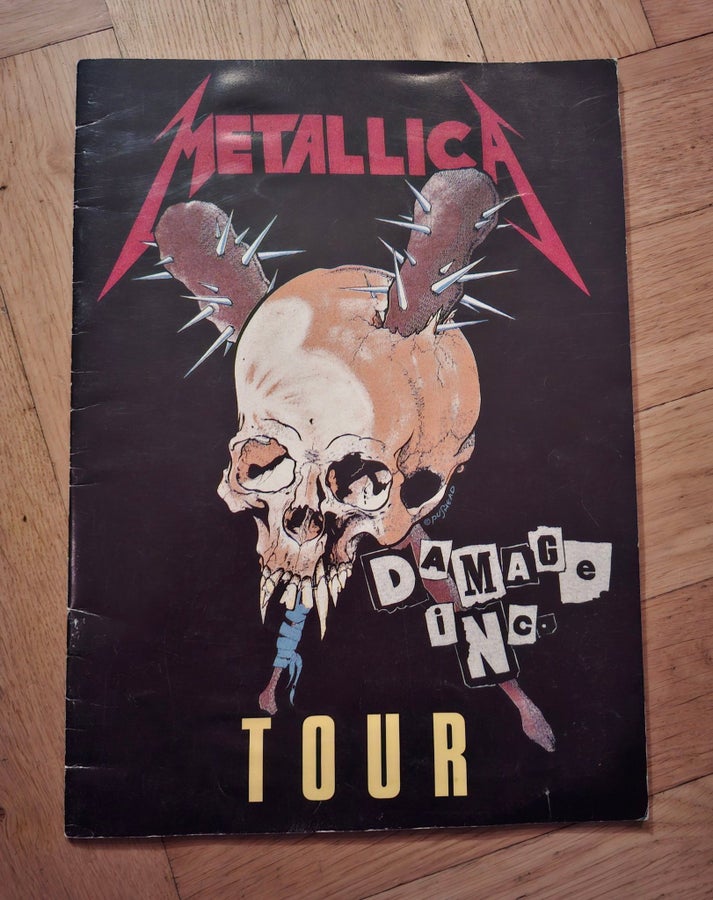 Metallica Damage Inc. Tour Program 1986. Rare  | Köp på Tradera