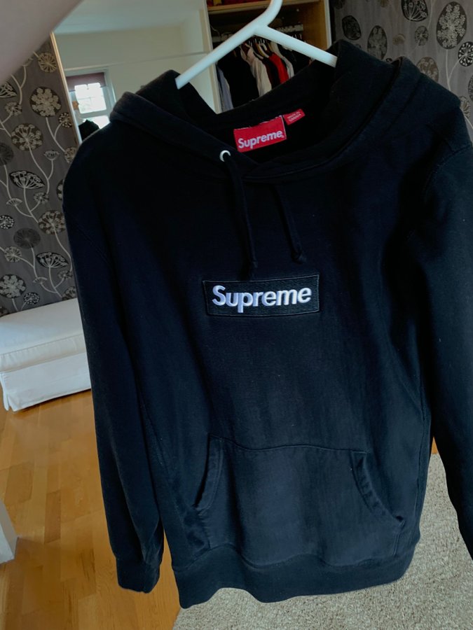 supreme box logo hoodie black