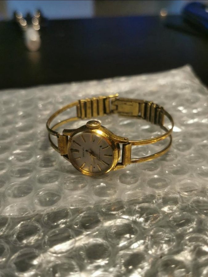 Vintage Seiko diashock 17 jewels dalklocka Its koral