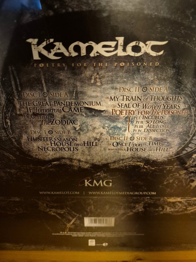 Kamelot Poetry for the Poisoned サイン入り Kamelot - Poetry for the Poisoned (Vinyl) | Köp på Tradera (731031606)
