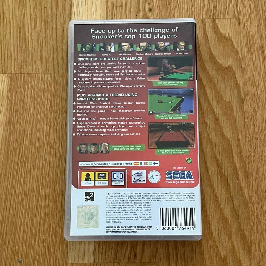 PSP★WORLD SNOOKER CHALLENGE 2005 海外版 World Snooker Challenge 2005  (PSP) Gameplay - YouTube