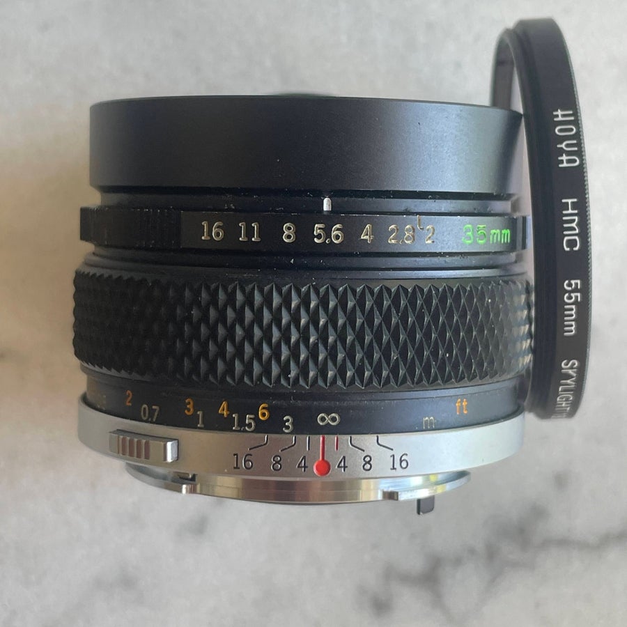 Olympus OM Zuiko MC Auto-W 1:2 f=35mm objektiv .. | Köp på Tradera