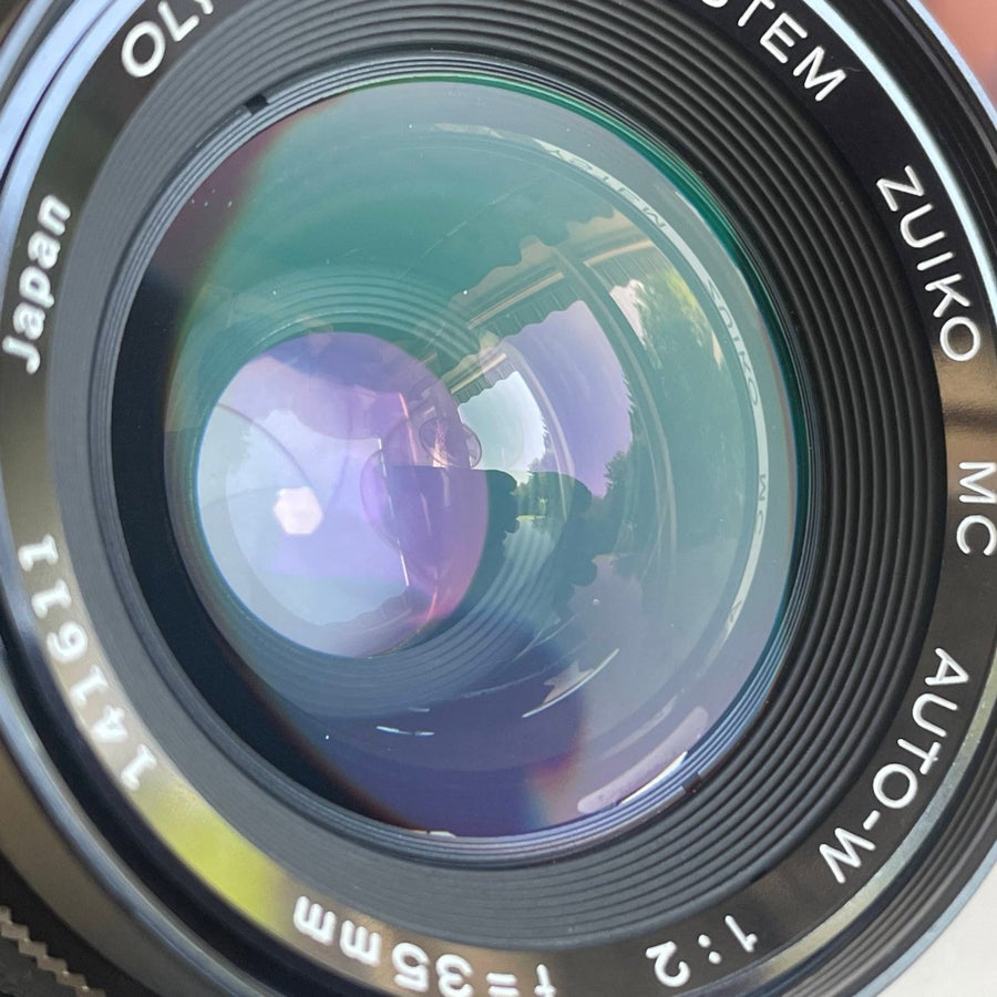 Olympus OM Zuiko MC Auto-W 1:2 f=35mm objektiv .. | Köp på Tradera