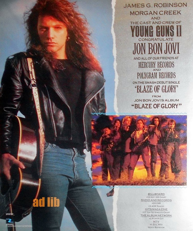 Bon Jovi John Young Guns Ii Blaze Of Glory Kop Pa Tradera