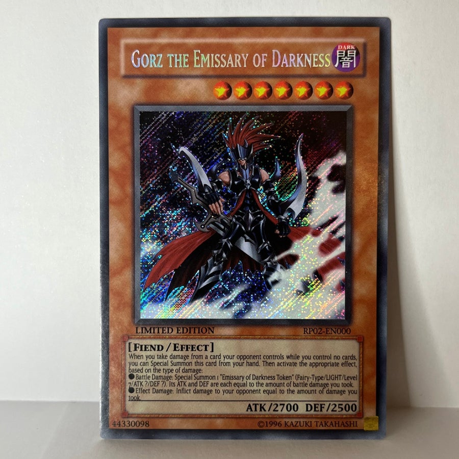 yugioh gorz deck Yugioh! 1x the Emissary of Darkness Chibi Artwork (BLMM Gorz the Emissary of Darkness