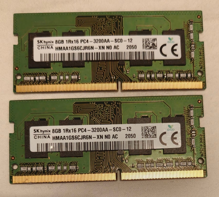SK Hynix 16GB (2x8GB) DDR4 3200MHz RAM minnen | Köp på Tradera