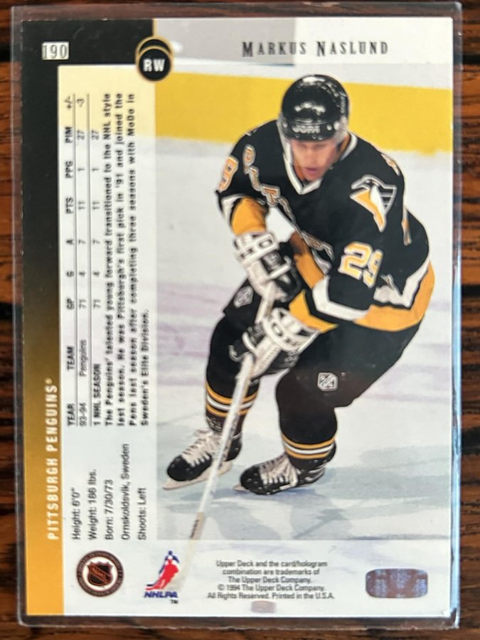 1994-95 Upper Deck - Markus Näslund - Electric .. | Köp på Tradera