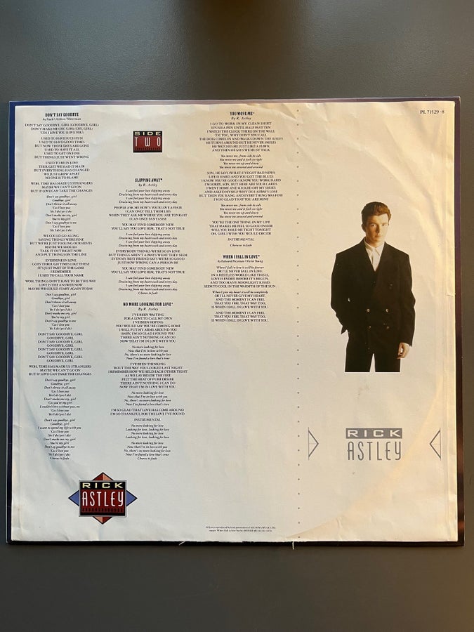 Rrick Rrll Rick Astley - Whenever You Need Somebody (Vinyl) | Köp på Tradera ...