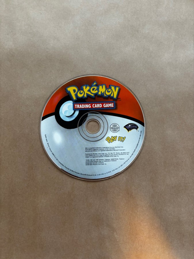 pokemon trading card game cd rom Pokemon Play It! Trading Card Game CD-Rom for Windows PC Version 1 VINTAGE