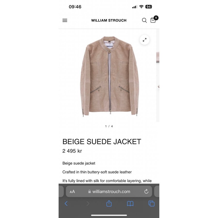 William strouch deals suede jacket