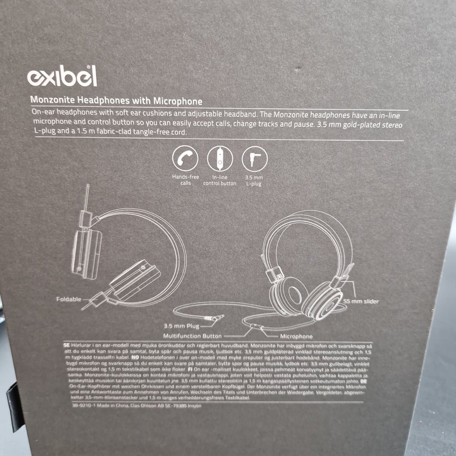 H rlurar med mikrofon exibel med sladd hanssfree K p p Tradera