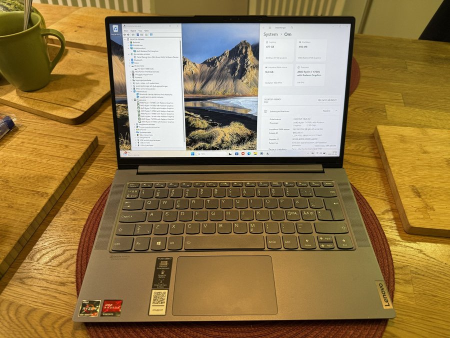 Lenovo Yoga Slim 2i1 R7 4700U 8C/8T 16 Köp på Tradera