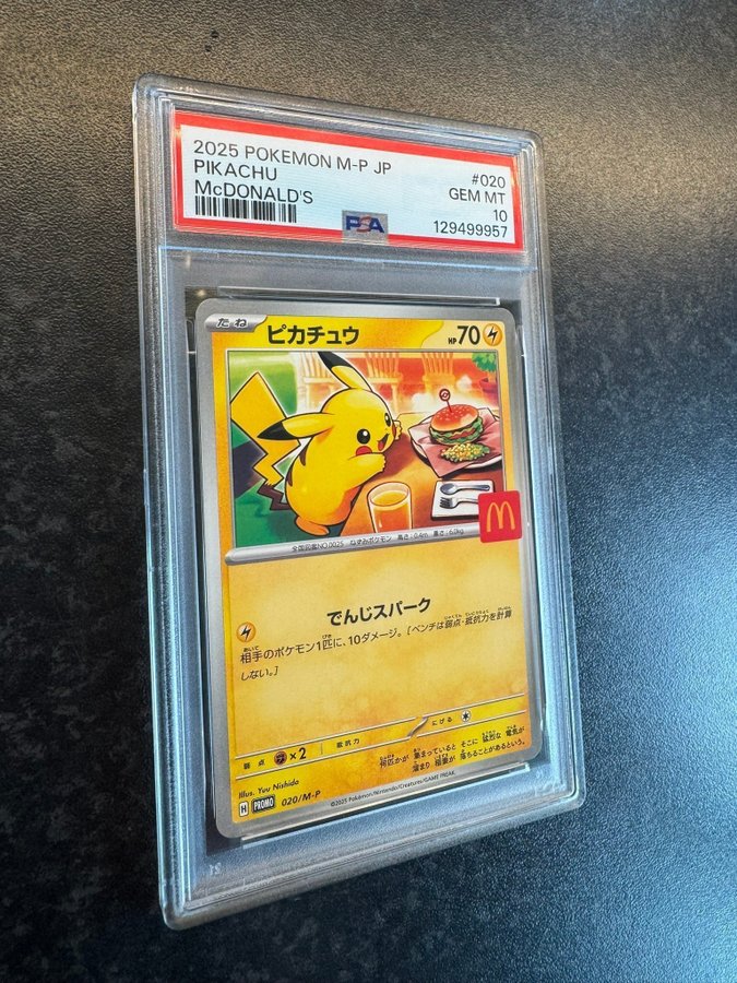 Pikachu McDonald's Promo #020 “Burgerchu” – PSA.. | Köp på