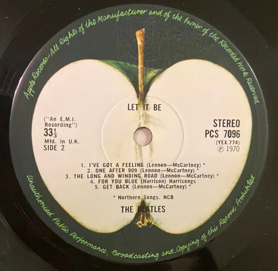 The beatles Let It Be” (UK 1970 original pressi.. | Köp på Tradera