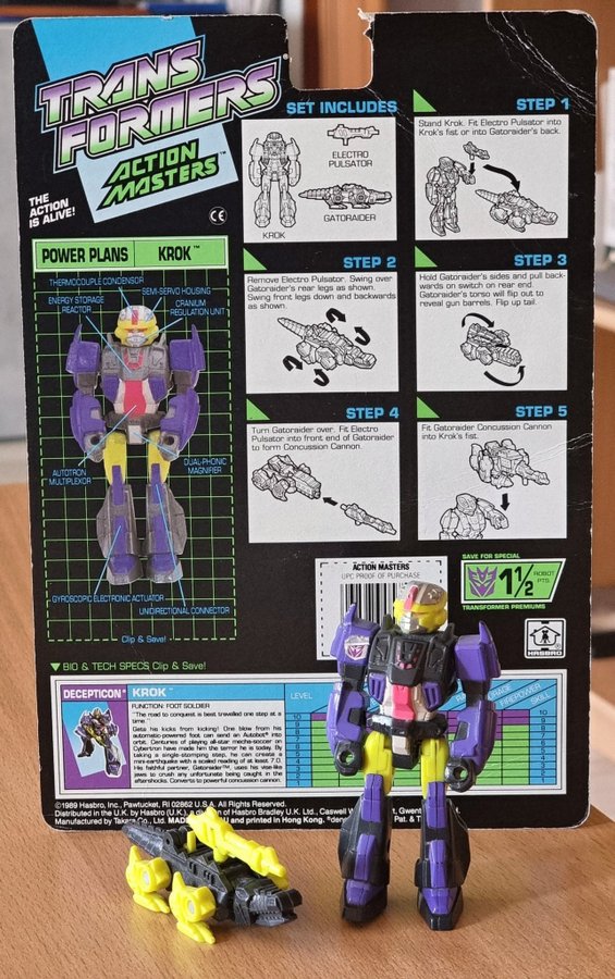 Transformers G1 KROK & GATORAIDER (Action Maste.. Köp på Tradera