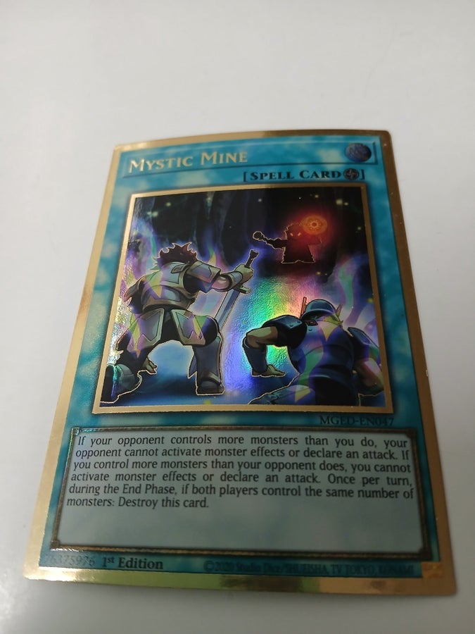 mystic mine yugioh card Yu-Gi-Oh! MGED-EN047 1st Edition if both players control the same number of monsters Yugioh Mystic Mine MGED-EN047 Premium