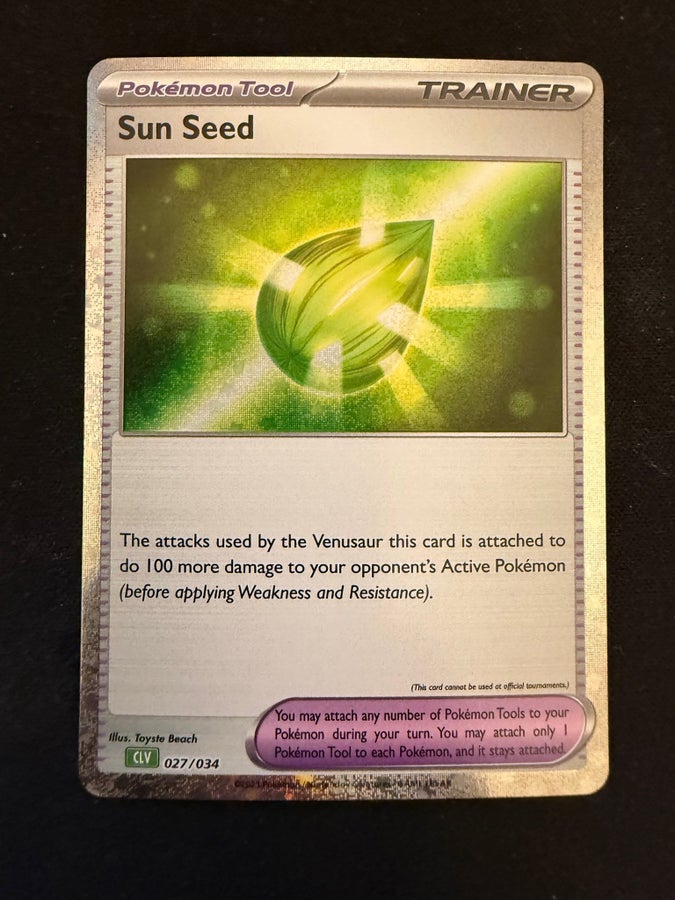 sun seed pokemon card Trading Game Classic The attacks by the Venusaur this card is attached to do 100 more damage to your opponents Active Pokmon (before applying Weakness and Resistance). PrimetimePokemon's Blog: Trumbeak -- Sun